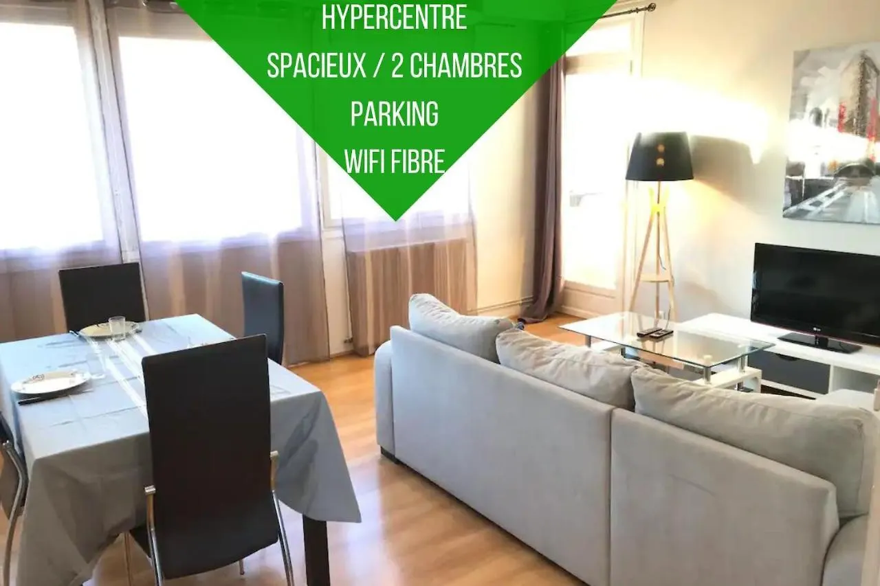 Apartamento Le Voltaire -2 Chambres- 70M2- Hypercentre-Parking-Wifi Fibre- Nouvelle Literie Tarbes